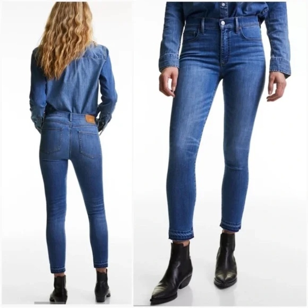 DENIM FORUM Nico Mid Rise Skinny Crop Size 27